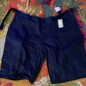 Men's Dark Blue Cargo Shorts